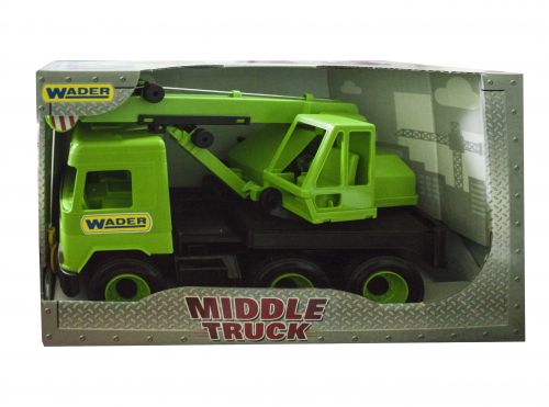 Автокран "Middle truck" (зеленый) фото