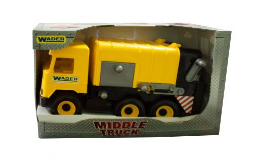 Мусоровоз "Middle truck" (желтый) фото