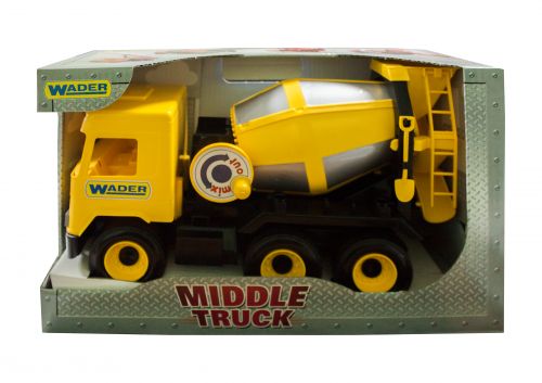 Бетономішалка "Middle truck" (жовта) фото