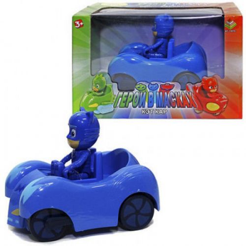 Машинка з героєм "Герої в масках" Коннор (синій) фото