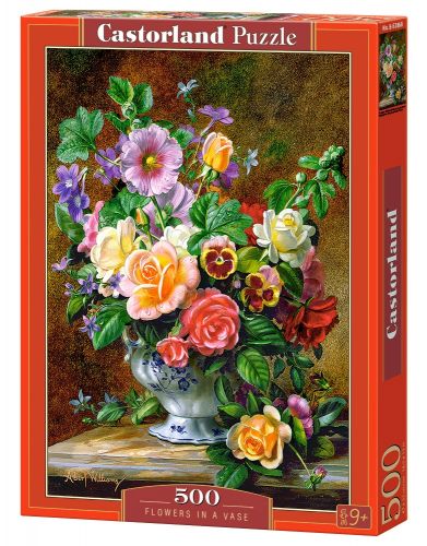 Пазли "Букет квітів у вазі", 500 елементів фото