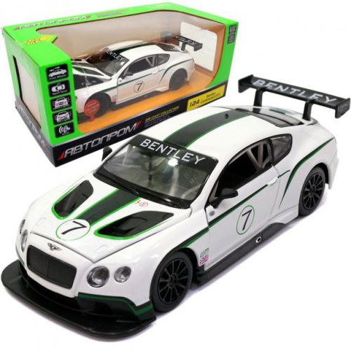 Машинка "Bentley Continental GT3" із серії "Автопром" (біла)  мініатюра фото 1