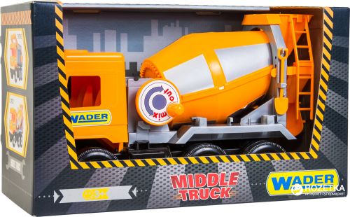Бетономешалка "Middle truck" (оранжевая) фото