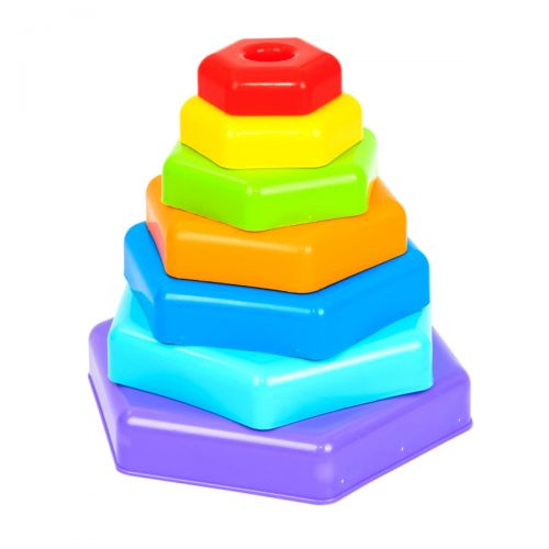 Іграшка "Райдужна пірамідка" фото