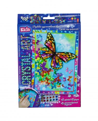 Набір креативної творчості "CRYSTAL ART KIDS: Метелик" фото