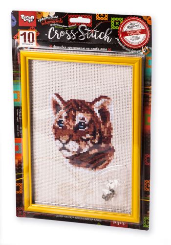 Вишивка хрестиком на канві "Cross Stitch: Тигр" фото