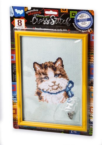 Вышивка крестиком на канве "Cross Stitch: Кошка" фото