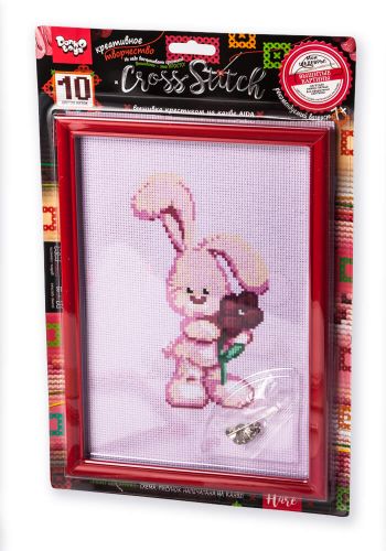 Вишивка хрестиком на канві "Cross Stitch: Кролик" фото