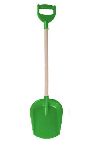 Лопатка большая с деревянной ручкой (зеленая) фото