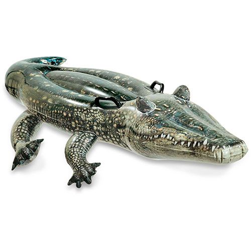 Надувной плотик Крокодил с ручками фото