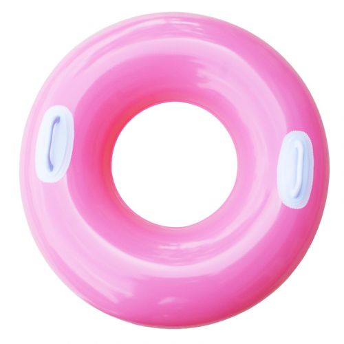 Надувной круг для плавания (розовый) фото