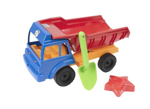 Машинка "Самосвал Песчаный" с песочным набором (синяя) фото