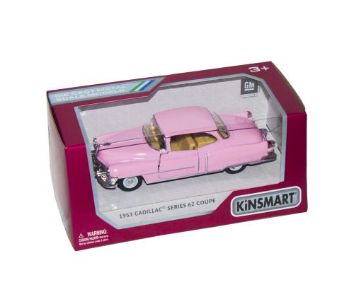 Машинка KINSMART "Cadillac Series 62" (рожева)  мініатюра фото 1