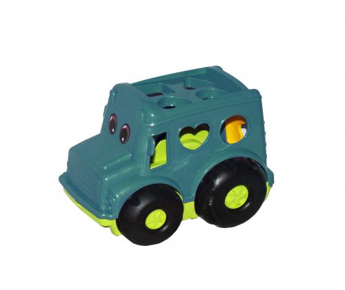 Сортер- автобус "Бусик №1" (бірюзовий)  мініатюра фото 1