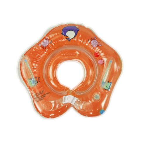 Круг для купания младенцев (оранжевый) фото