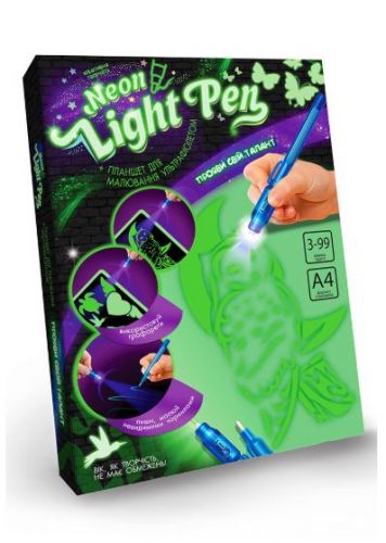 Набір креативної творчості "Neon Light Pen" Сова (укр) фото