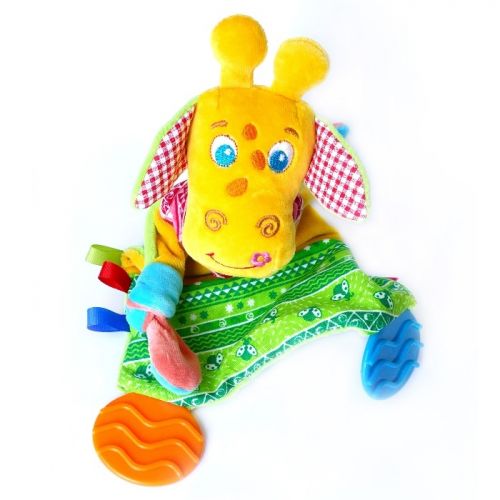 Мягкая игрушка-прорезыватель "Жираф Озорник" фото