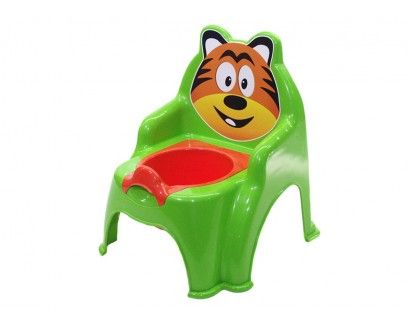 Детский горшок-стульчик "Тигр" (салатовый) фото