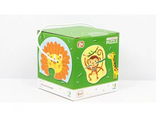 Пазли "Дикі тварини" (6 пазлів)  мініатюра фото 1