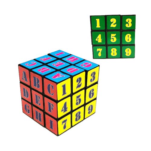 Кубик Рубика с цифрами и буквами 3 х 3 х 3 фото