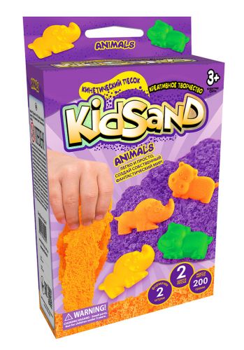 Кінетичний пісок "KidSand: Техніка" з формочками, 200 г (рус) фото